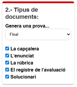 Captura del menú esquerra de la guia metodològica